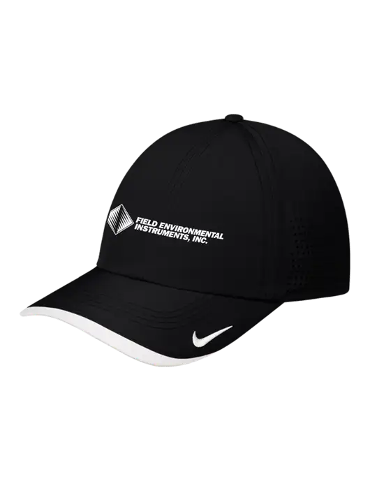 Nike Black/White Dri-FIT Perforated Performance Cap w/Field Environmental Logo