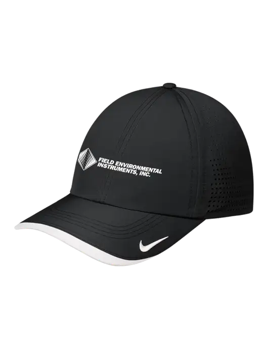 Nike Black/White Dri-FIT Perforated Performance Cap w/Field Environmental Logo