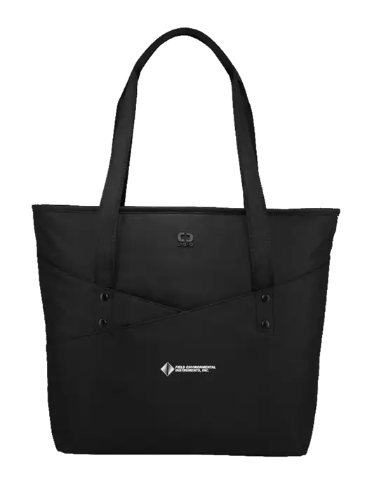 OGIO Black Downtown Tote 
 w/Field Environmental Logo