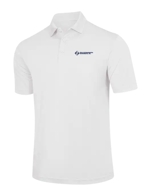 White PosiCharge Competitor Polo w/Field Environmental Logo