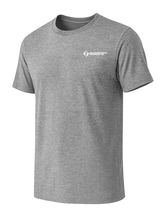 BELLA+CANVAS Heather Grey CVC Short Sleeve Tee w/Field Environmental Logo
