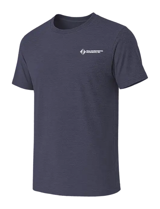 BELLA+CANVAS Heather Navy CVC Short Sleeve Tee w/Field Environmental Logo