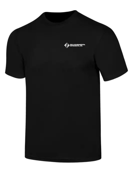 Simply Soft Black 4.5oz  Poly/Combed Ring Spun Cotton T-Shirt w/Field Environmental Logo