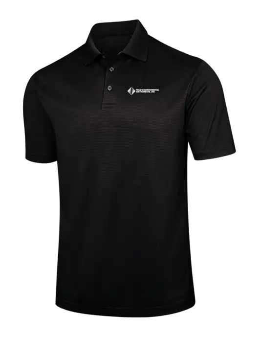 Black Performance Fine Jacquard Polo w/Field Environmental Logo