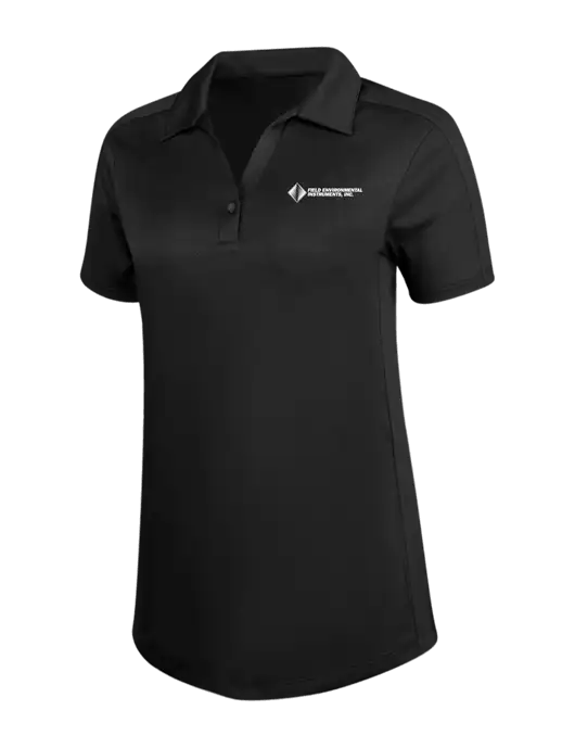 Womens Black Diamond Jacquard Polo w/Field Environmental Logo