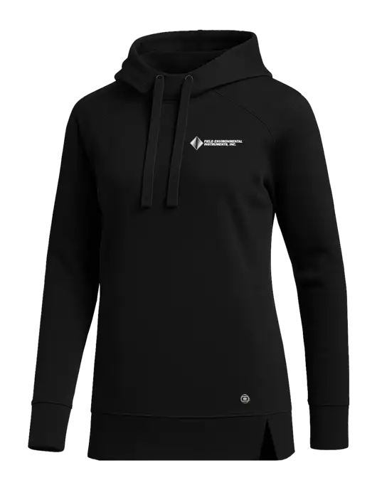 OGIO Black Womens Luuma Pullover Fleece Hoodie w/Field Environmental Logo