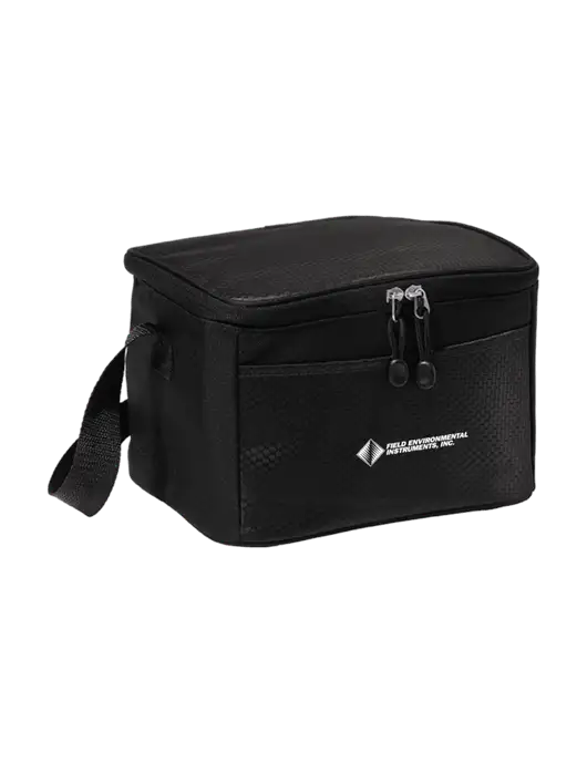 6 Can Black/Black Cube Cooler w/Field Environmental Logo