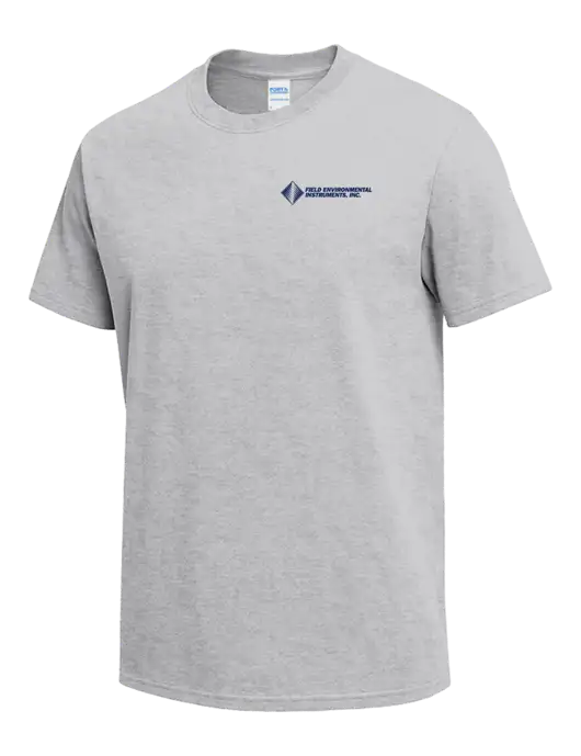 Light Grey Heather Heavyweight 6.1 oz T-Shirt w/Field Environmental Logo