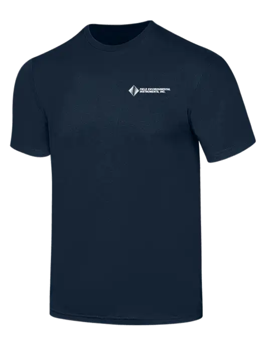 Simply Soft Navy 4.5oz  Poly/Combed Ring Spun Cotton T-Shirt w/Field Environmental Logo