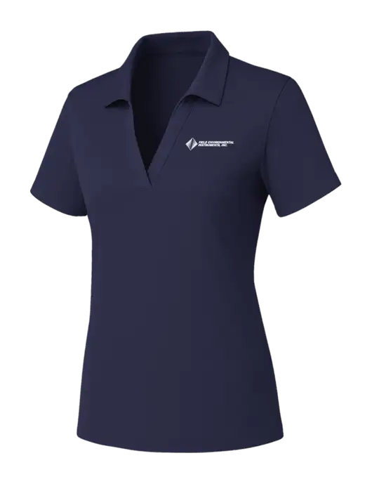 Womens Navy PosiCharge RacerMesh Polo w/Field Environmental Logo