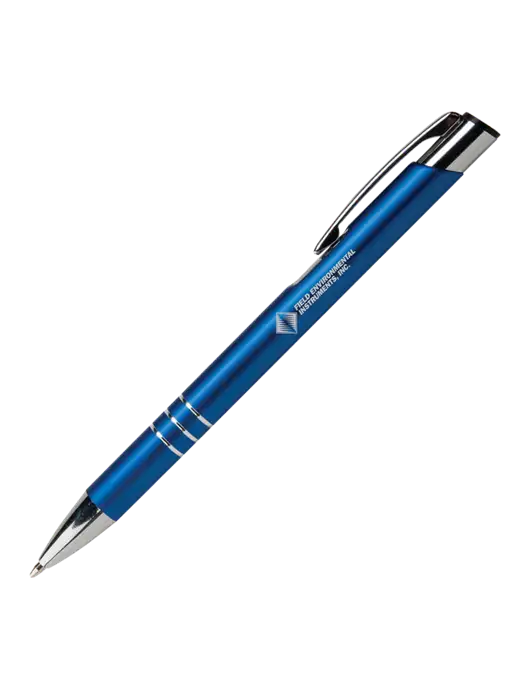 Laurent Blue Pen - Black Ink w/Field Environmental Logo