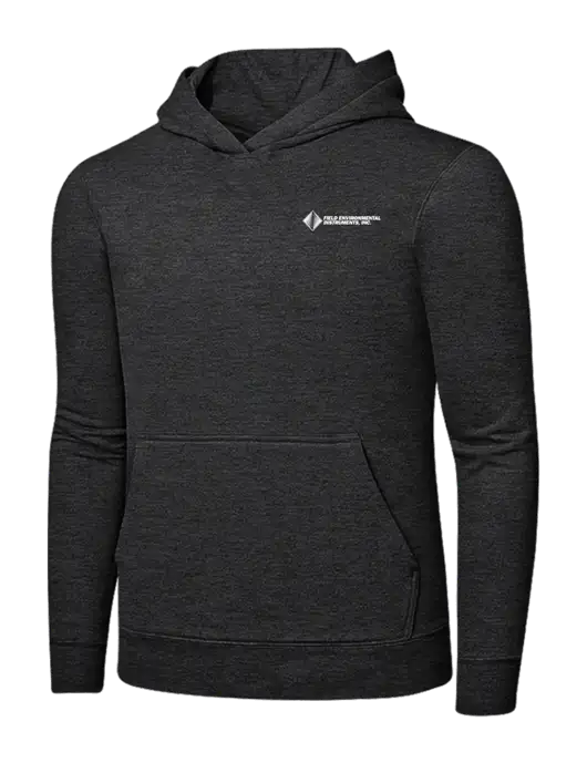 Dark Heather Grey 7.8 oz Ring Spun Hooded Sweatshirt w/Field Environmental Logo
