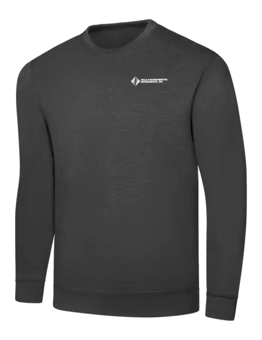 Dark Heather Grey 7.8 oz Ring Spun Crew Sweatshirt w/Field Environmental Logo