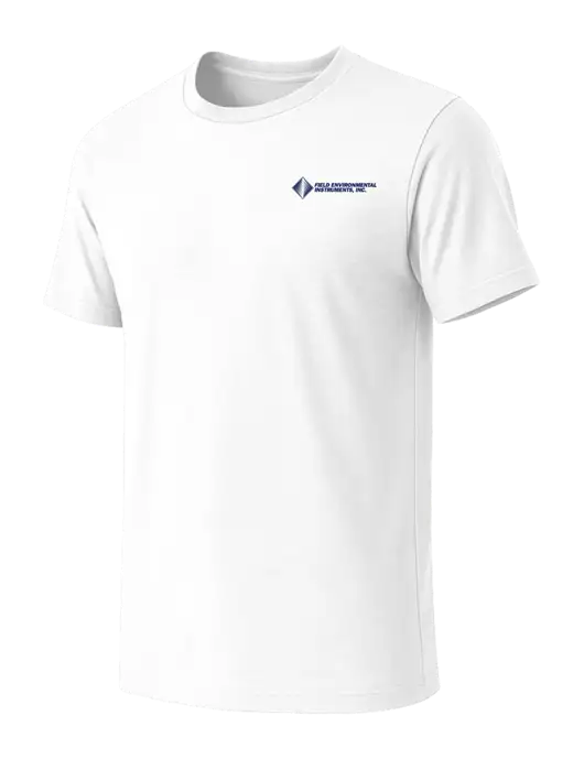 BELLA+CANVAS White Blend CVC Short Sleeve Tee w/Field Environmental Logo