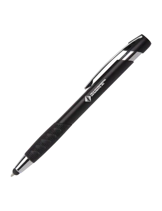 Alize Black Stylus Black Ink Pen w/Field Environmental Logo