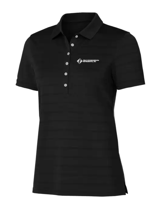 Callaway Womens Black Ventilated Polo w/Field Environmental Logo