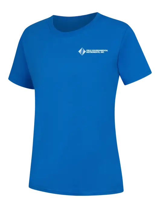 Womens Royal Blue Core Blend Tee w/Field Environmental Logo