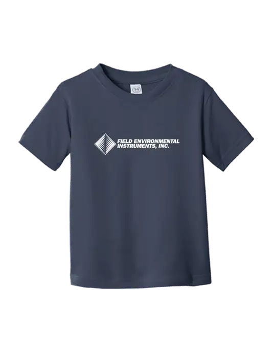Rabbit Skins Navy Toddler Fine Jersey Tee w/Field Environmental Logo