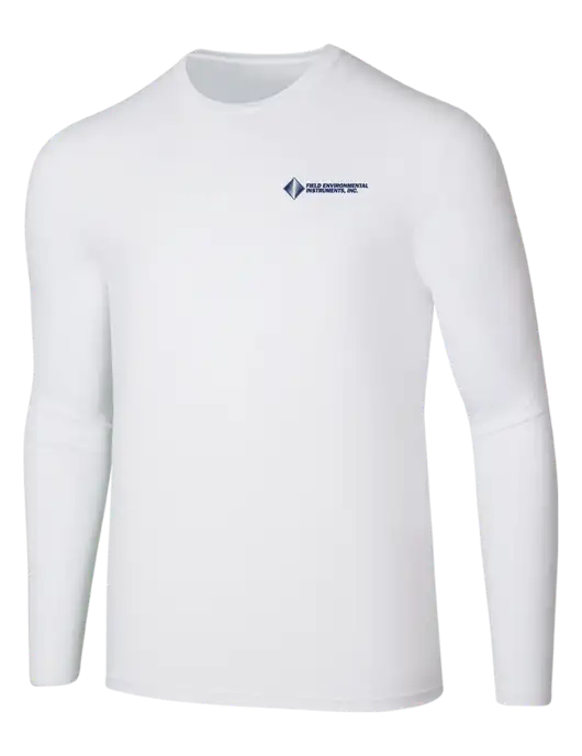 Seriously Soft White Long Sleeve T-Shirt w/Field Environmental Logo