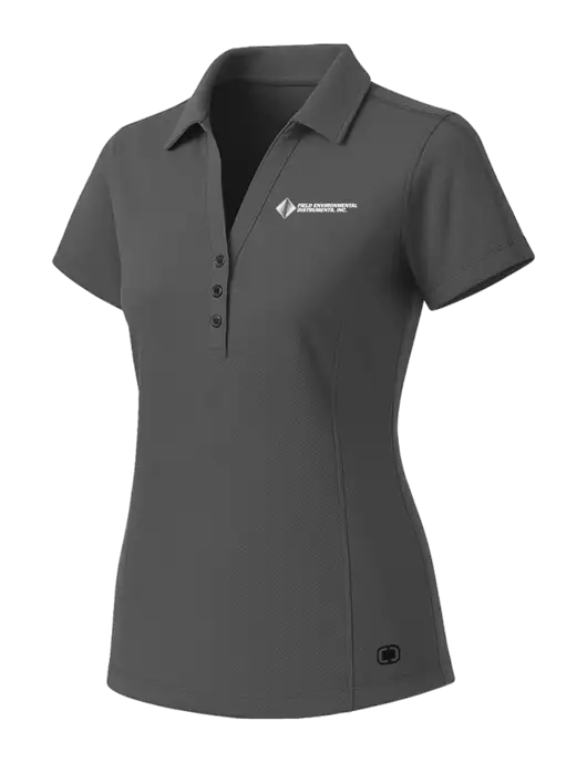 OGIO Womens Medium Grey ONYX Polo w/Field Environmental Logo