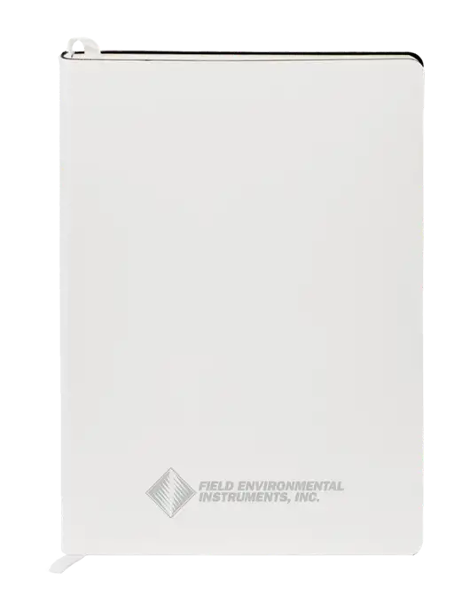 Fabrizio White Soft Cover 5.75 x 8.125 Journal w/Field Environmental Logo