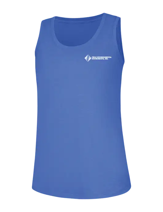Womens Royal Frost Perfect Tri Racerback Tank w/Field Environmental Logo