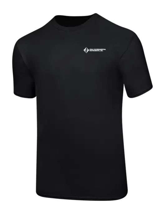 Ring Spun Jet Black 4.5 oz T-Shirt w/Field Environmental Logo