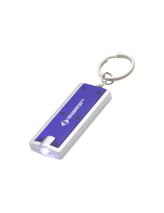 Simple Touch Blue LED Keychain w/Field Environmental Logo
