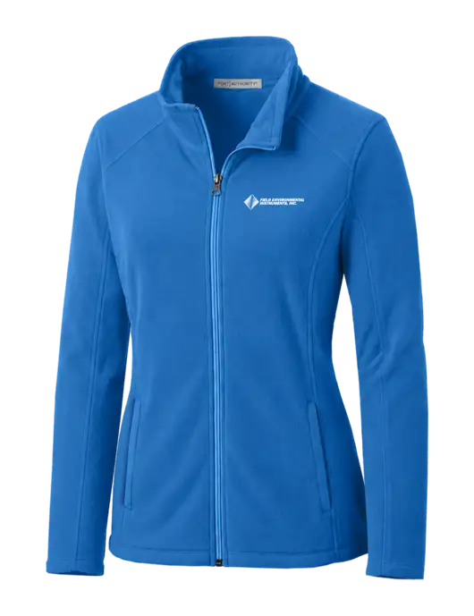 Light Royal Womens Microfleece Jacket w/Field Environmental Logo