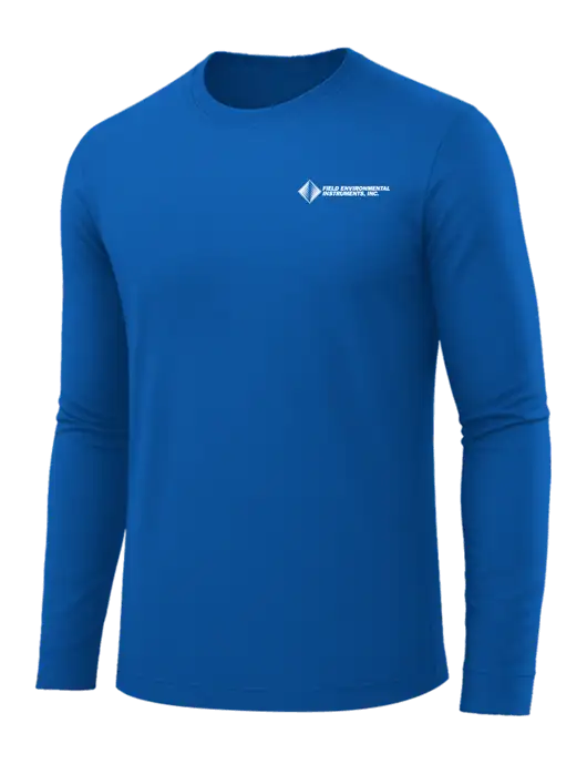 Long Sleeve Royal Blue PosiCharge Competitor Tee w/Field Environmental Logo