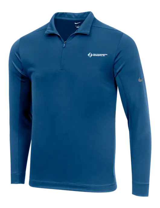 NIKE Dark Royal Dry 1/2 Zip Cover-Up w/Field Environmental Logo