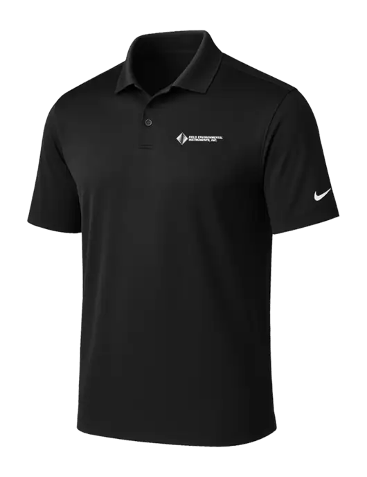 NIKE Black Victory Solid Polo w/Field Environmental Logo