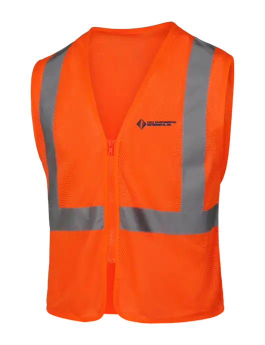 CornerStone Safety Orange ANSI 107 Class 2 Economy Mesh Zippered Vest w/Field Environmental Logo