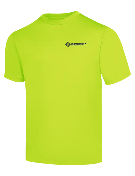 Safety Yellow PosiCharge Competitor Tee w/Field Environmental Logo