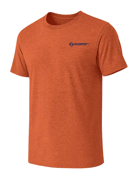 BELLA+CANVAS Heather Orange CVC Short Sleeve Tee w/Field Environmental Logo
