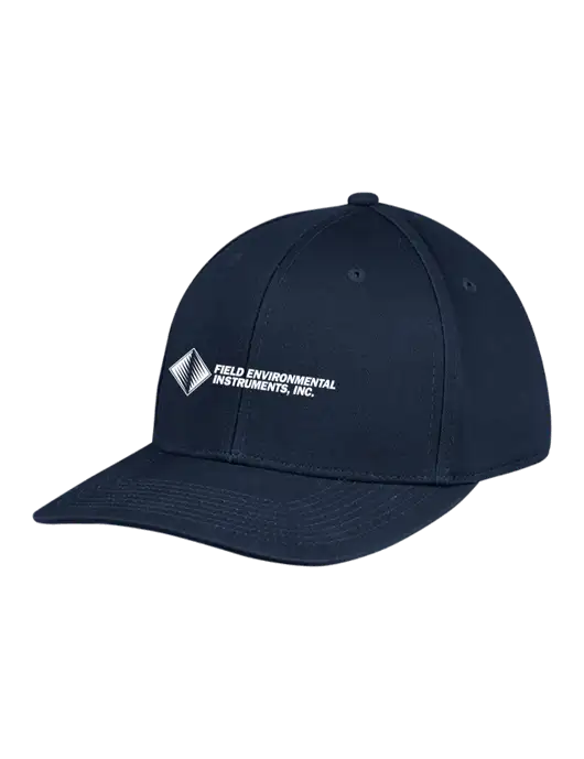 Premium Modern Structured Twill Navy Snapback Cap w/Field Environmental Logo