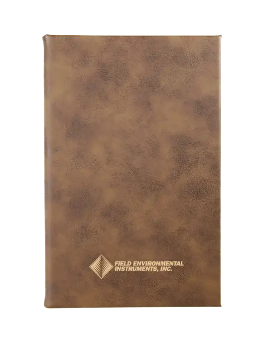 Rustic Leatherette 5.25 x 8.25 Journal w/Field Environmental Logo