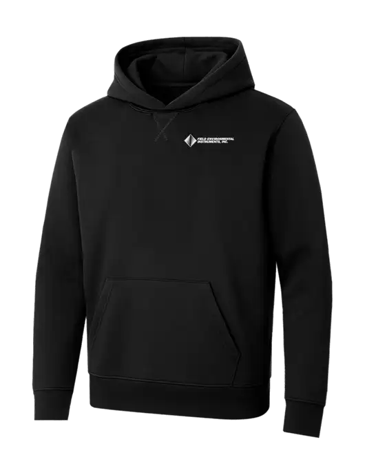 Allmade Deep Black Organic French Terry Pullover Hoodie w/Field Environmental Logo
