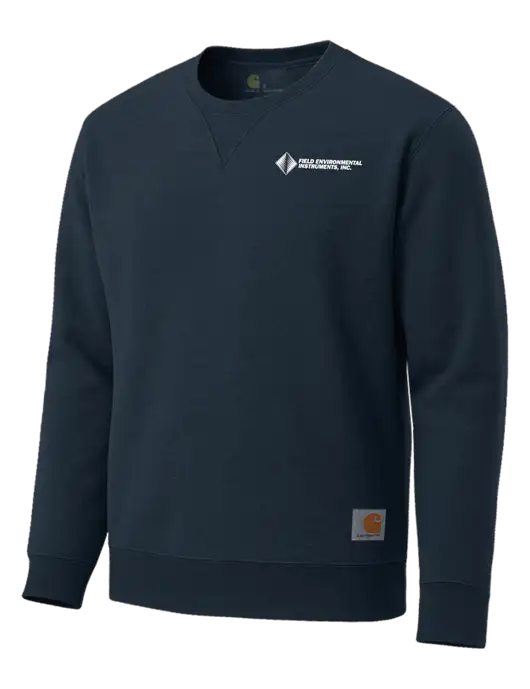 Carhartt Navy Midweight Crewneck Sweatshirt w/Field Environmental Logo