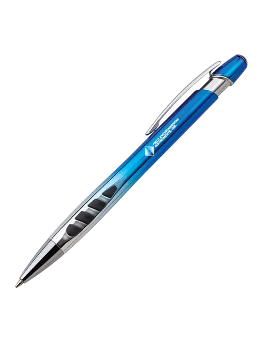 Zenith Blue Ballpoint Pen - Blue ink w/Field Environmental Logo