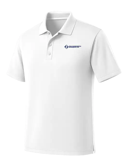 White Dry Zone UV Micro Mesh Polo w/Field Environmental Logo
