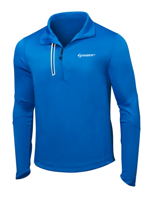 OGIO Electric Blue Endurance Fulcrum 1/4 Zip w/Field Environmental Logo