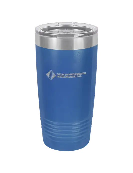 Polar Camel 20 oz Powder Coated Royal Vacuum Insulated Tumbler w/Field Environmental Logo