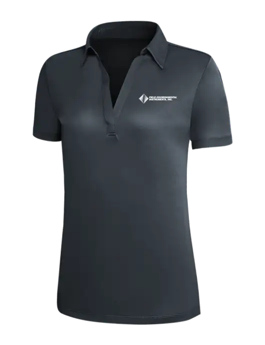 Dark Grey Silk Touch Womens Performance Polo w/Field Environmental Logo