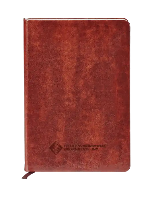 Fabrizio Brown Hard Cover 5.75 x 8.3 Journal w/Field Environmental Logo