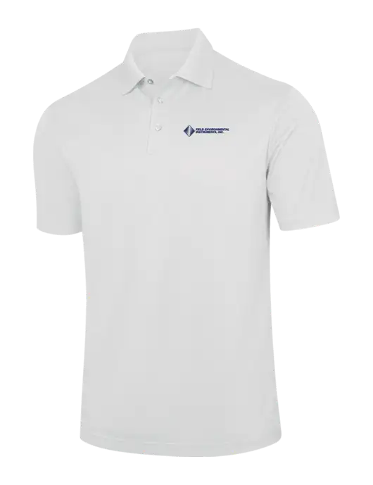 White Performance Fine Jacquard Polo w/Field Environmental Logo