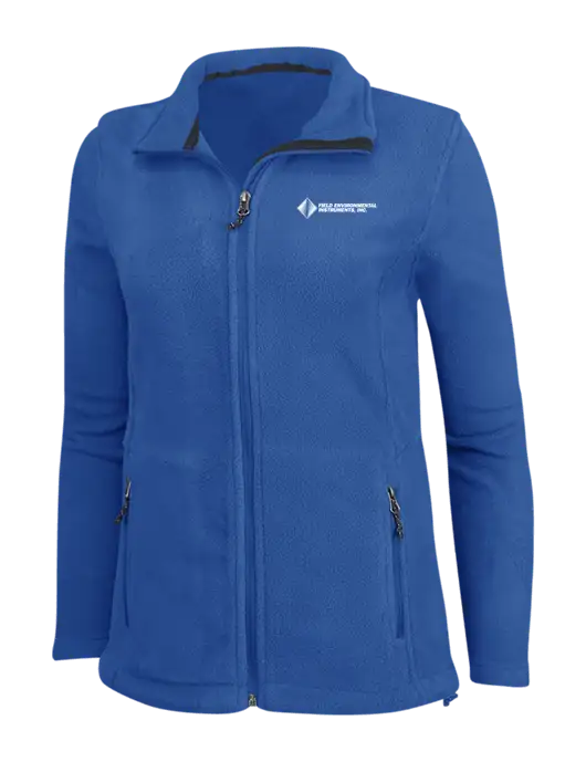 Womens Dark Royal Fleece Jacket w/Field Environmental Logo