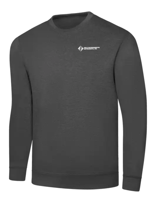Charcoal 7.8 oz Ring Spun Crew Sweatshirt w/Field Environmental Logo