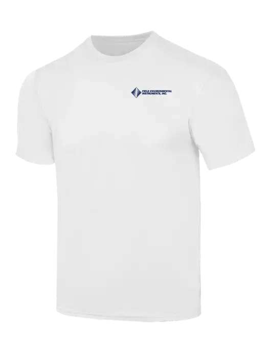 Simply Soft White 4.5oz  Poly/Combed Ring Spun Cotton T-Shirt w/Field Environmental Logo