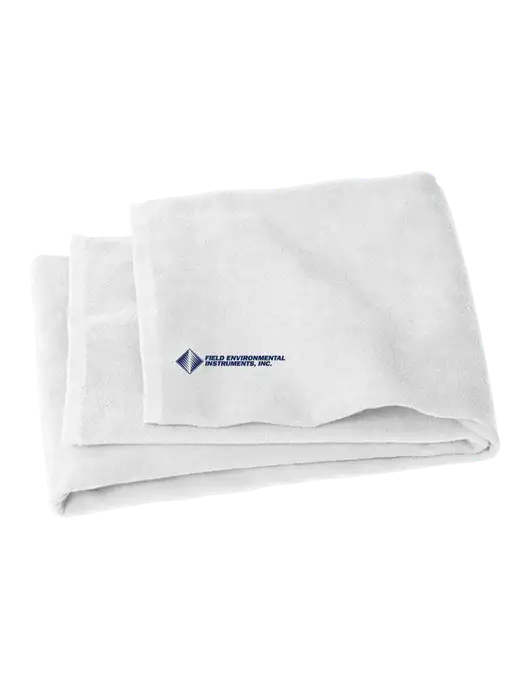 White Beach Towel w/Field Environmental Logo